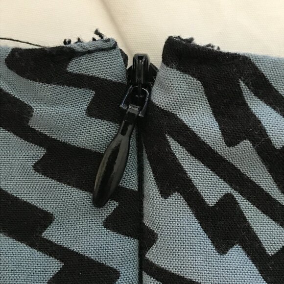 Kamohoalii Halter Top Women L Black Geometric Sleeveless Stretch Hawaiian 16526 - Picture 8 of 10